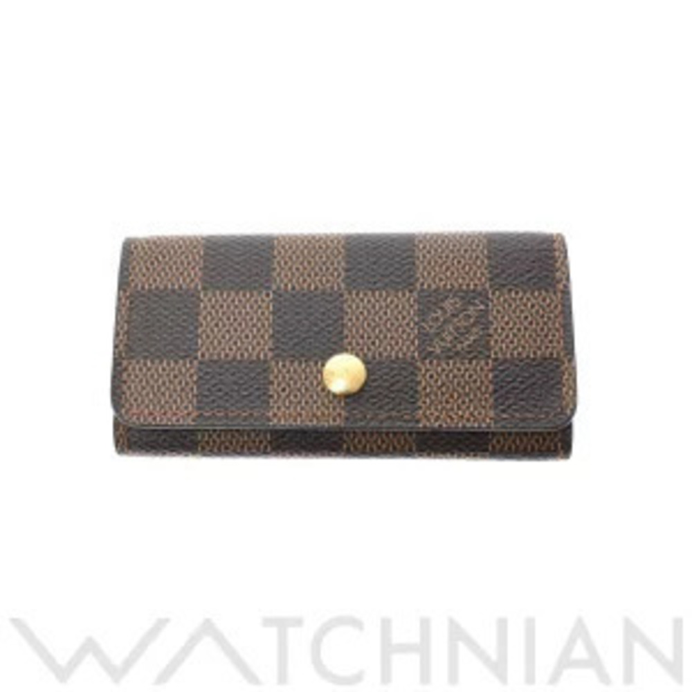 Louis Vuitton Damier Multicles Key Case Wallet Brown Canvas